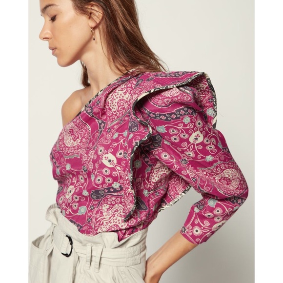 Isabel Marant Tops - NWT ISABEL MARANT CARINA TOP IN FUCHSIA